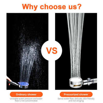 Pressurized Shower Head.